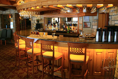 Eloquent bar area in a restaurant